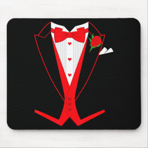 Tuxedo-Schmetterlings-Schlips-Kostüm für den Valen Mousepad