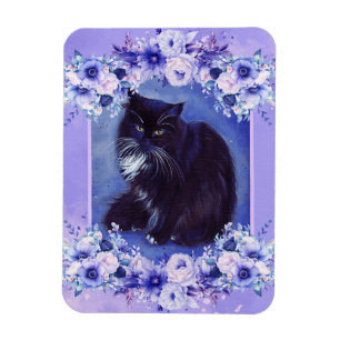 Tuxedo, Schwarz-Weiß-Katzenkunst von Renee Lavoie Magnet