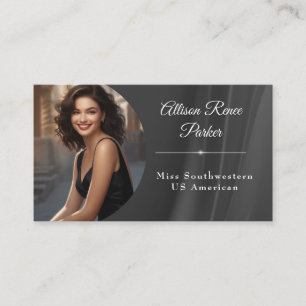 Tuxedo Shine Pageant Business Card Visitenkarte