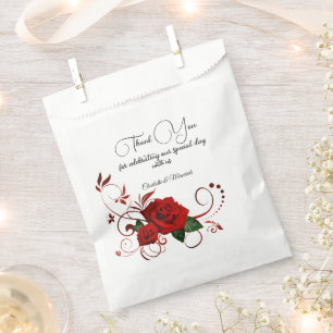 Tuxedo Suite & Bride Silhouette Wedding Geschenktütchen