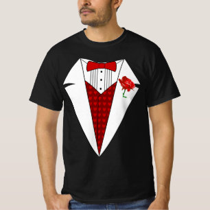 Tuxedo-T - Shirt des Valentines Tagesliebhabermit