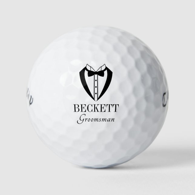 Tuxedo-Trauzeuge Golfball (Vorderseite)