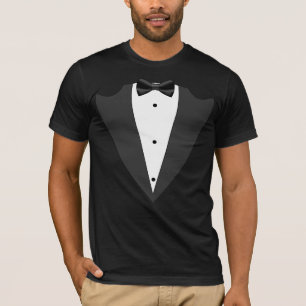 Tuxedo-Trauzeuge, Trauzeuge Schwarz-Weiß-T-Shirt T-Shirt