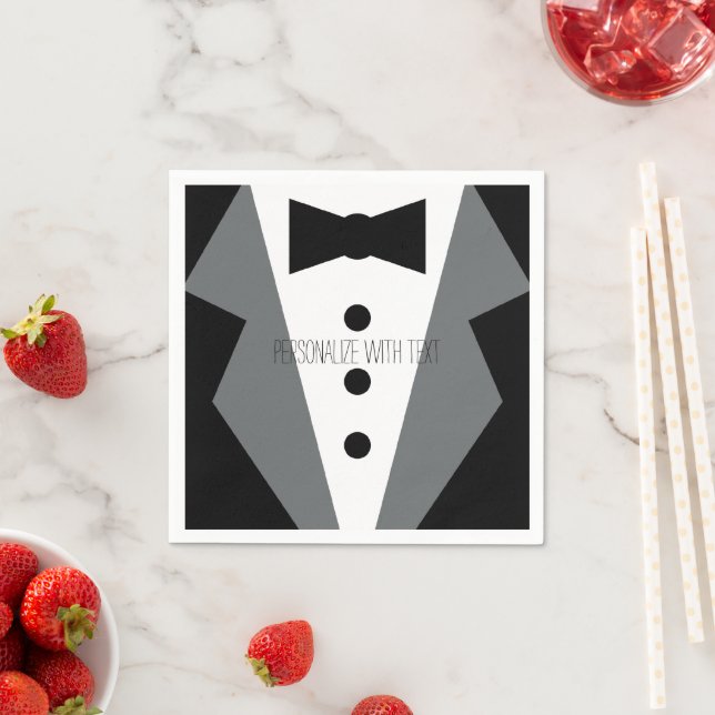 Tuxedo Wedding Serviette (Beispiel)