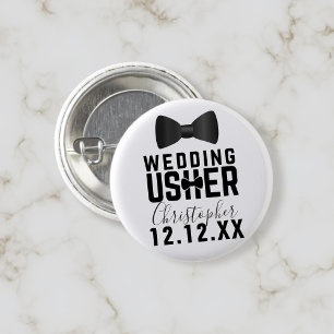 Tuxedo Wedding Usher Brautparty Button