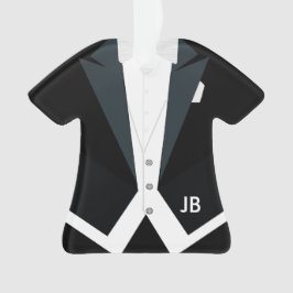 Tuxedo-weißes Krawatten-Schwanz-formale Ornament