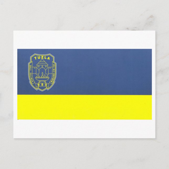 Tuzla Flag Postkarte (Vorderseite)