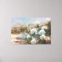 *~* TV2 Sandstrand Hydrangea Kunst Leinwanddruck