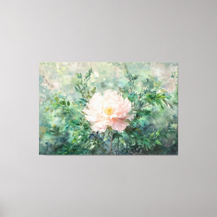 *~* TV2 Single Peony Stretched Canvas Print Leinwanddruck