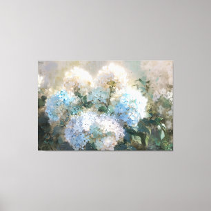 *~* TV2 Soft Blue Hydrangea Canvas Print Leinwanddruck