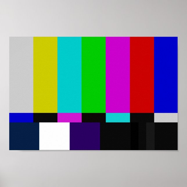 TV bar color test Poster (Vorne)