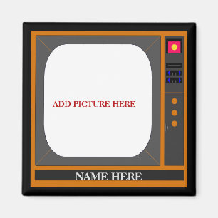 TV, Computer, Name und Bild hinzufügen Magnet