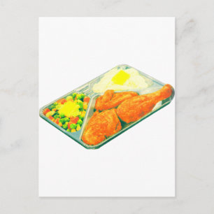 TV Dinner Postkarte