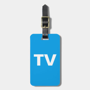 TV Gepäckanhänger mit Lederband