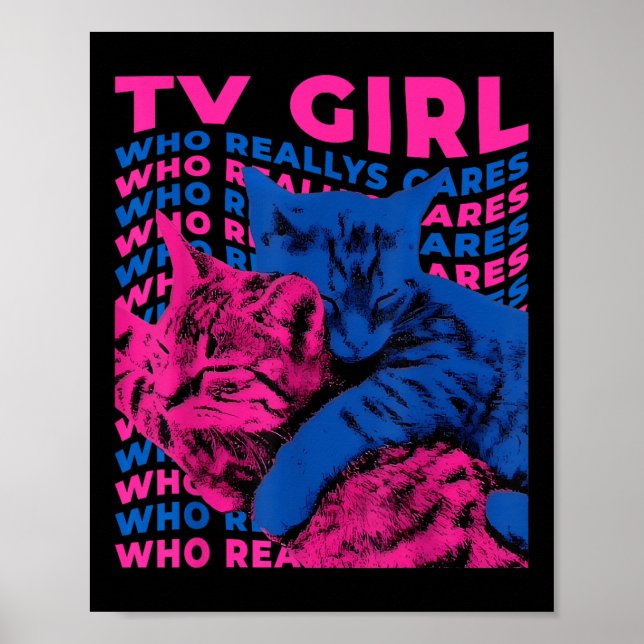 Tv Girl Album Frenchs Ausfahrt, die Cat TV wirklic Poster (Vorne)