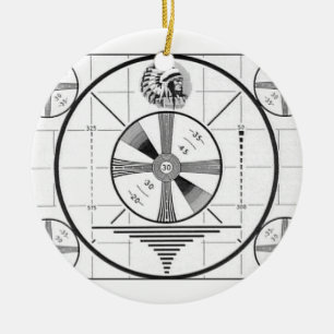 TV Indian Head Testbild Keramikornament