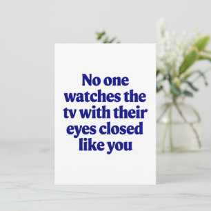 TV Joke Vatertag Vater Joke Husband Geschenk Karte