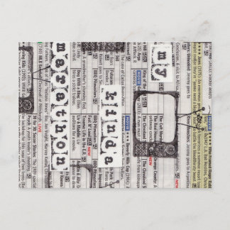 TV Marathon Lover Postcard Postkarte
