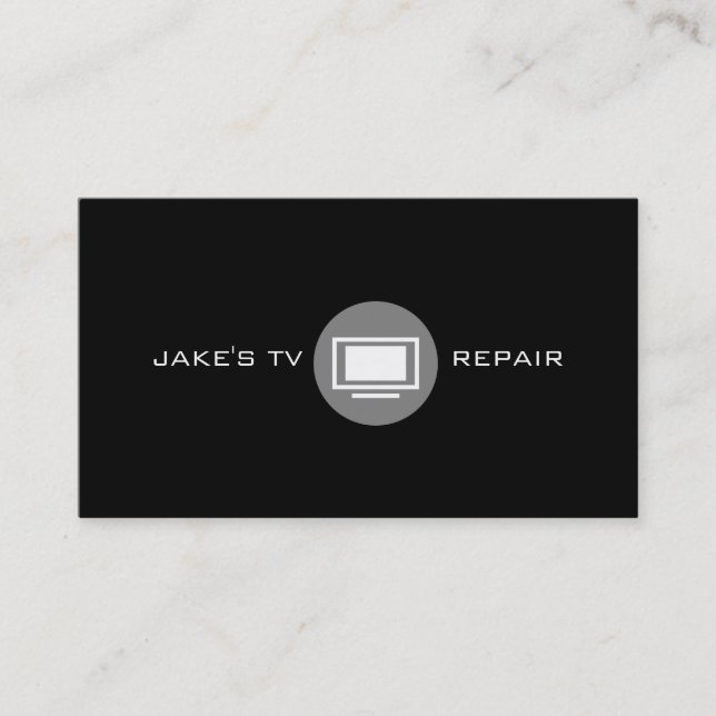 TV, Monitor Reparatur-Visitenkarte Visitenkarte (Vorderseite)