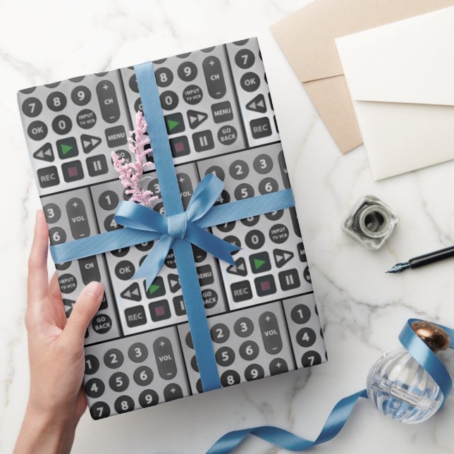 TV-Remote Geschenkpapier (Schenken)