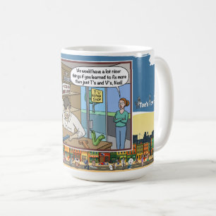 TV-Reparateur Absurd Wortwitz Humor Klassiker Kaffeetasse