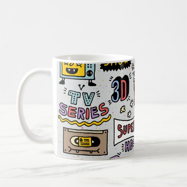 TV Serie Doodles: Funny Vintages Set. Kaffeetasse (Links)