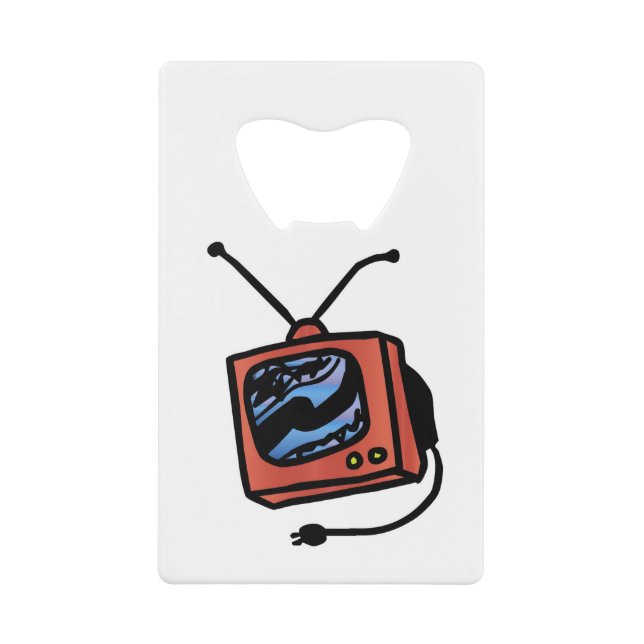 TV-Set Geldbeutel Flaschenöffner (Vorderseite)