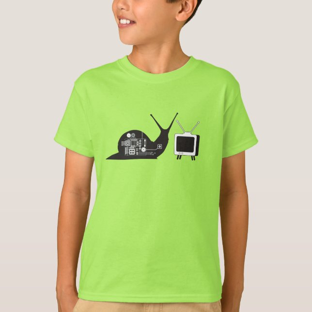 TV Snail Kids Polybaumwolle T Shirt (Vorderseite)
