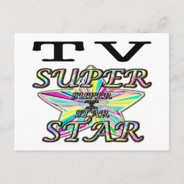 TV Superstar Postkarte
