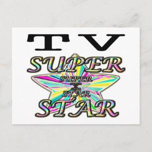 TV Superstar Postkarte