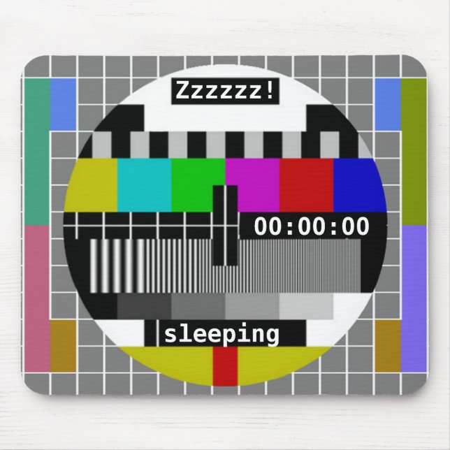 TV-Testbild Abschaltung Mousepad (Vorne)