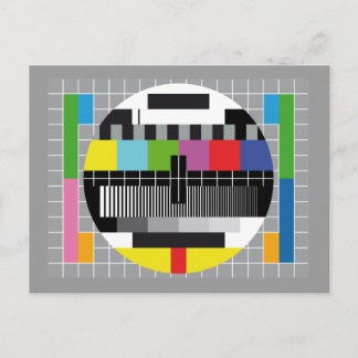 TV-Testsieb Postkarte