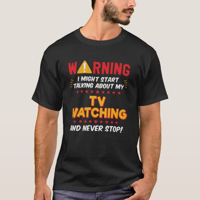 TV-Watcher-Joke Grafik T-Shirt (Vorderseite)
