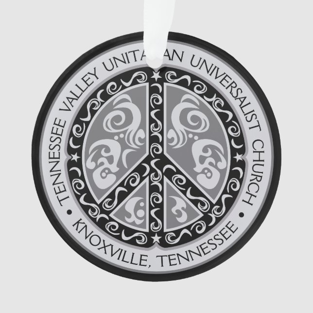 TVUC Peace Sign Car Mirror Hanging Ornament (Vorderseite)