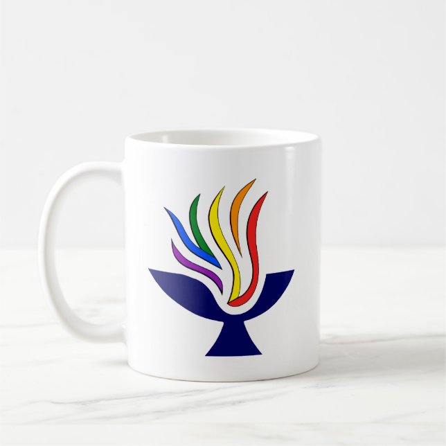 TvUC-Symbol-Flammenkhalice-Logo Kaffeetasse (Links)