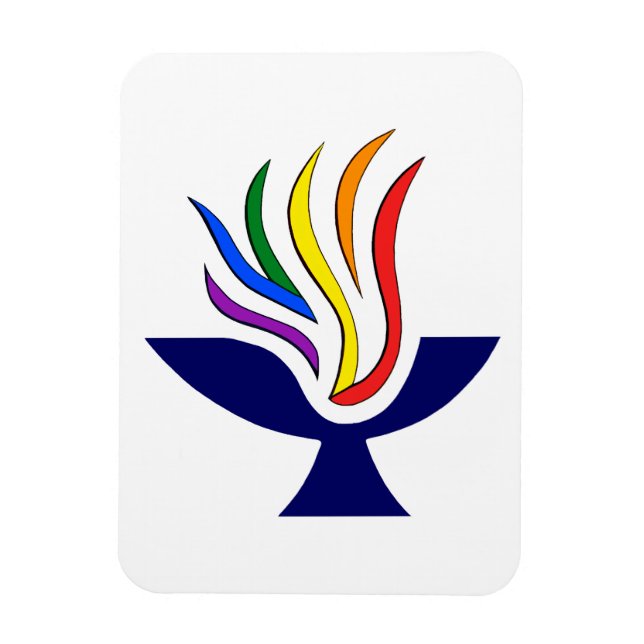 TvUC-Symbol-Flammenkhalice-Logo Magnet (Vertikal)