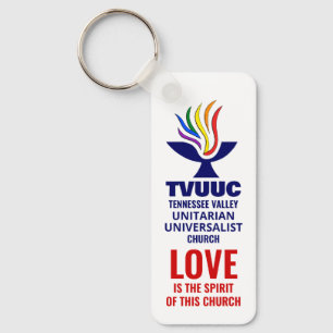 TVUUC Chalice Logo Symbol, Liebe ist der Geist Schlüsselanhänger
