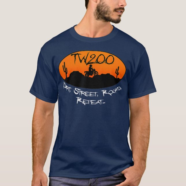 TW200 Trailway Enduro OffRoad Rocks T-Shirt (Vorderseite)