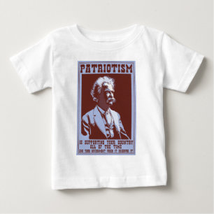 Twain - Patriotismus Baby T-shirt