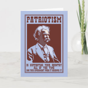 Twain - Patriotismus Karte