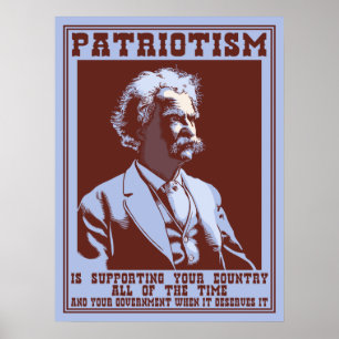 Twain - Patriotismus Poster