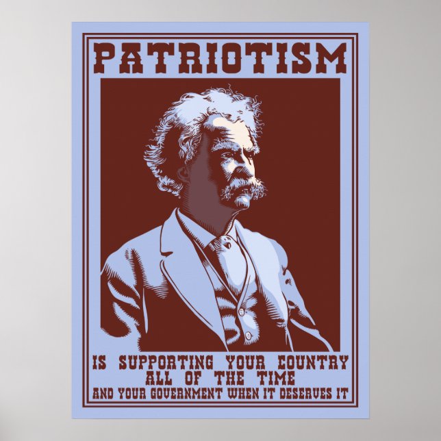 Twain - Patriotismus Poster (Vorne)