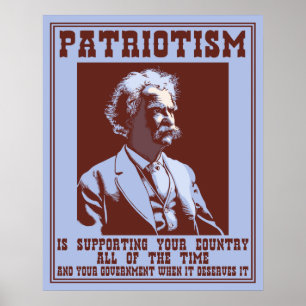 Twain - Patriotismus Poster