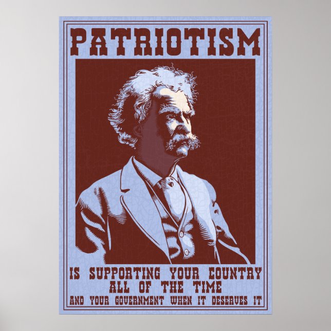 Twain - Patriotismus Poster (Vorne)