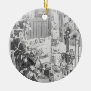 Twas die Nacht vor Weihnachten Keramikornament