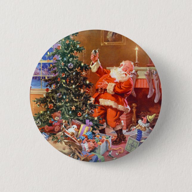 'Twas the Night Before Christmas Button (Vorderseite)