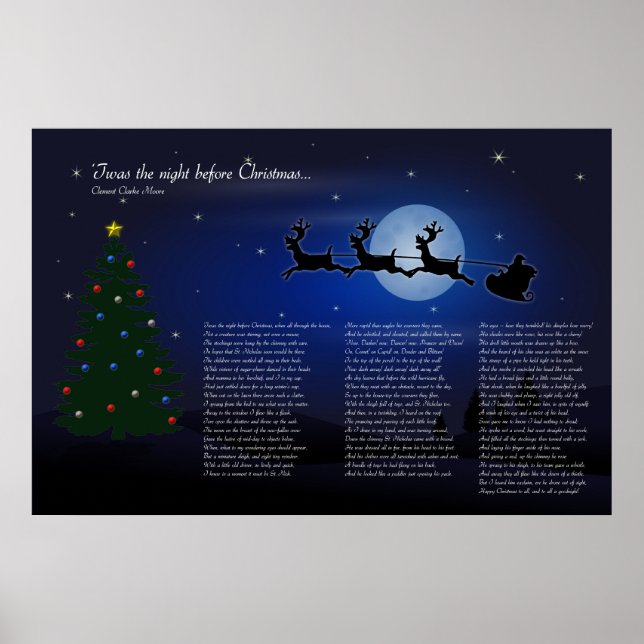 'Twas the Night Before Christmas Poster (Vorne)