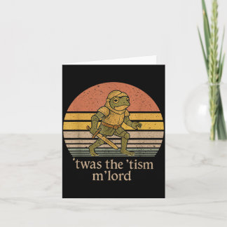 Twas The Tism M Lord Frog Knight - Autism Awarenes Karte