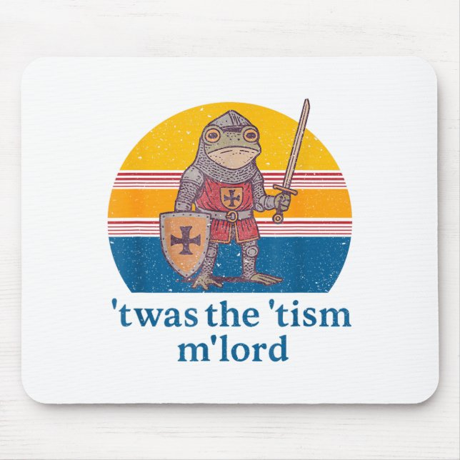 Twas The Tism M Lord Frog Knight - Autism Awarenes Mousepad (Vorne)
