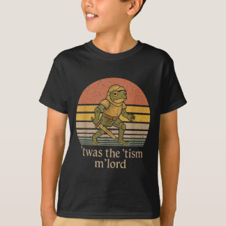 Twas The Tism M Lord Frog Knight - Autism Awarenes T-Shirt